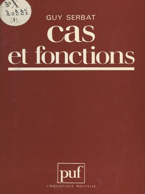 cover image of Cas et fonctions